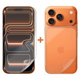 Soft PET Film Screen Protector Guard for Apple iPhone 17 PRO Front and Back