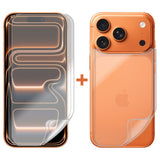 2 Set Soft PET Film Screen Protector for Apple iPhone 17 PRO Front and Back Bulk