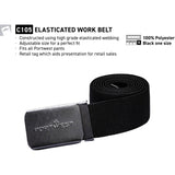 4x Portwest Elastic Adjustable Webbing Stretch Canvas Tactical Work Belt Bulk C105