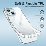For Apple iPhone 17 Clear Phone Case Cover and Soft Screen Protector Film Guard Clear