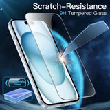 For Apple iPhone 17 Phone Case Cover and Tempered Glass Screen Protector Guard Clear