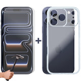 For Apple iPhone 17 PRO MAX Phone Case Cover and Tempered Glass Screen Protector Guard Clear