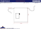 6pcs Portwest S794 3/4 Long Half Waist Apron with Pocket Cooking Cafe Kitchen Bulk