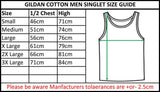 Personalised Mens Custom Printed Tank Top Singlet T Shirt Logo Printing Red