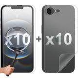 10 Set Tempered Glass Screen Protector for Apple iPhone 17e Front and Film Back Bulk