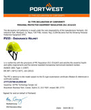 4 Pack Portwest PS55 Endurance Plus Work Safety Helmet Hard Hat Bulk Head Protection Vented Lightweight Adjustable Hi-Vis Yellow/Orange/White/Blue