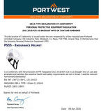 4 Pack Portwest Endurance Plus Work Safety Helmet Vented Hard Hat White Bulk PS55