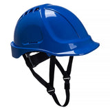 4 Pack Portwest Endurance Plus Work Safety Helmet Vented Hard Hat Blue Bulk PS55