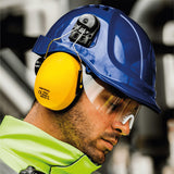 4 Pack Portwest Endurance Plus Work Safety Helmet Vented Hard Hat Blue Bulk PS55