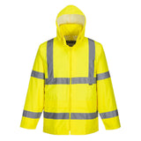 Portwest Hi Vis Waterproof Windproof Reflective Vented Rain Jacket Raincoat Safety Workwear H440