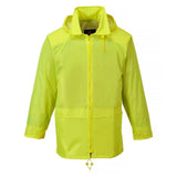 3 Pack Portwest Classic PVC Coated Waterproof Rain Suit Jacket Pants Yellow Raincoat Hooded Bulk
