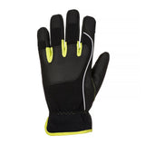 Portwest PW3 Level B Cut Resistant Padded Palm Tradesman Safety Work Gloves A771 Black/Yellow