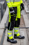 Portwest PW3 Level B Cut Resistant Padded Palm Tradesman Safety Work Gloves A771 Black/Yellow