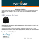 3x Portwest Insulatex Knit Windproof Rib Cap Beanie Hat Mens Womens Black Bulk