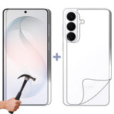 Tempered Glass Screen Protector for Samsung Galaxy S26 Front and Soft Film Back