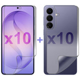 10 Set Soft PET Film Screen Protector for Samsung Galaxy S26+ PLUS Front and Back Bulk