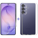 For Samsung Galaxy S26+ PLUS Clear Case Cover and Soft Film Screen Protector