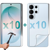 10 Set Tempered Glass Screen Protector for Samsung Galaxy S26 ULTRA Front and Back Soft Film Bulk