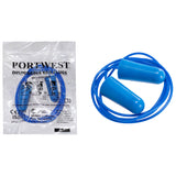 20 Pair Portwest Detectable Disposable Corded PU Soft Foam Ear Plugs Bulk Anti Noise Reduction Cancelling for Work Sleeping Blue with String EP30