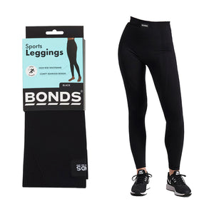 Bonds Sports Leggings Tight Womens Stockings Gym Fitness Yoga Pants Black HXNN1G