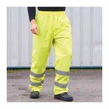 Portwest Hi Vis Waterproof Windproof Reflective Work Rain Pants Trousers H441 Safety Workwear