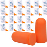 20 Pairs Safetyware Disposable PU Soft Foam Ear Plugs Noise Reduction Cancelling for Work Sleeping Bulk HP-101 Easy Fit Orange