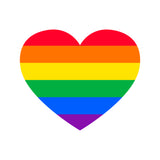 LGBTQ Colourful Rainbow Gay Pride Lesbian Love Heart Men White T Shirt Tee Top