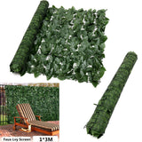 Green Outdoor Plant Ivy Leaf Privacy Wall Screen Fence Panel Garden Yard 1x5m