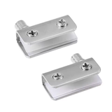 6pcs Display Cabinet Cupboard Glass Door Hinges Swing Pivot Stainless Steel Bulk