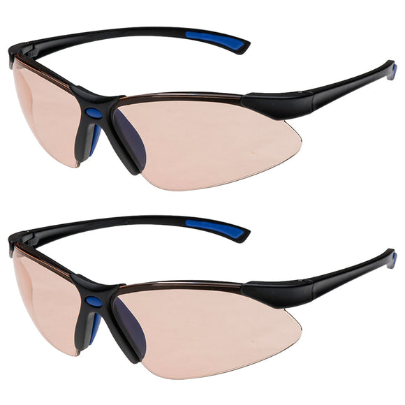 Portwest 2pcs Anti Blue Light Blocker Work Safety Blocking Computer Glasses Bulk Gaming Filter Protective Goggles Eyewear PS17BRR