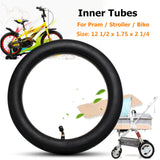 Inner Tube Bent Valve Tire For Hota Pram Stroller Kid Bike 12 1/2 x 1.75 x 2 1/4