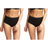 2 Pack Bonds Invisitails Full Briefs Womens Panties Underwear WZGGY Black Bulk