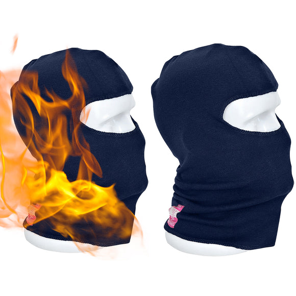 2 Pack Portwest Modaflame Knit Anti-Static FR Fire Flame Resistant Balaclava Full Face Mask Head Protection FR18 Beanie Warm Hood Navy Bulk PPE