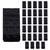 30 Pack Triumph 2 Hook Bra Band Extender Extension Clip On Band Strap Black Bulk