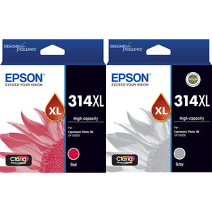 Epson 314XL Red Grey Claria High Capacity Ink Cartridge Toner Genuine Original