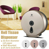 Wall Mounted Bathroom Toilet Paper Roll Holder Storage Rack Tissue Box Dispenser