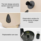 Wall Mounted Bathroom Toilet Paper Roll Holder Storage Rack Tissue Box Dispenser