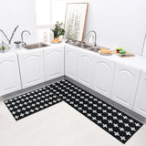 2pcs Set Non Slip Floor Absorbent Carpet Kitchen Bathroom Door Mat Rubber Backed
