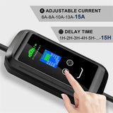 Isigma 10m 3.5KW 1P Type 2 Portable Electric Car EV Charger WIFI Bluetooth APP Control 6A-16A Adjustable
