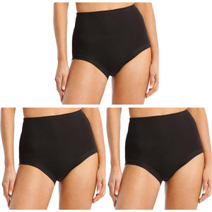 3 Pack Bonds Cottontails Full Brief Extra Lycra Womens Underwear Black Bulk Panties Ladies Undies WUFQA