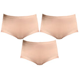 3x Bonds Invisitails Full Briefs Womens Panties Underwear Undies WZGGY Beige Base Blush Bulk