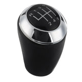 Chrome Leather 6 Gear Stick Shift Lever Knob For Mazda 3 5 6 Series CX-7 MX-5