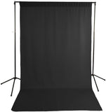 Savage Solid Eco Black Wrinkle Resistant Polyester Background 1.5x2.7m Backdrop Photography Cloth