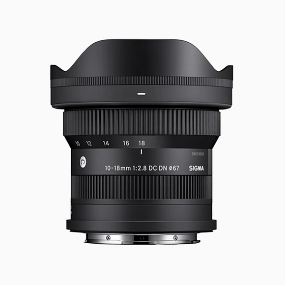 Sigma 10-18mm F2.8 DC DN Contemporary Lens for Sony E-Mount Camera with Hood
