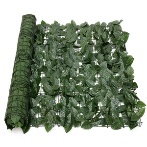 Green Outdoor Plant Ivy Leaf Privacy Wall Screen Fence Panel Garden Yard 1x5m