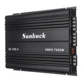 Sunbuck 4-Channel 7900W Car Class A/B Stereo Surround Audio Player Amplifier