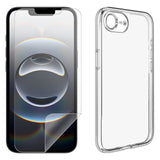 For Apple iPhone 17e Clear Phone Case Cover and Soft Film Screen Protector Guard