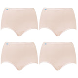 4x Sloggi Originals Maxi Briefs Womens Ladies Underwear Panties Beige Fresh Powder Bulk Undies 10054778