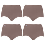 4x Sloggi Originals Maxi Briefs Womens Ladies Underwear Panties Brown Tan Bulk Undies 10054778