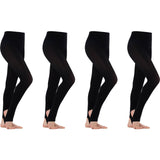 4 Pack Bonds Stirrup Tights Womens Stockings Pantyhose Leggings 100 Denier Black HXKC1N Bulk